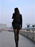 Silk dance VIP no.413 travels in black silk heels(1)